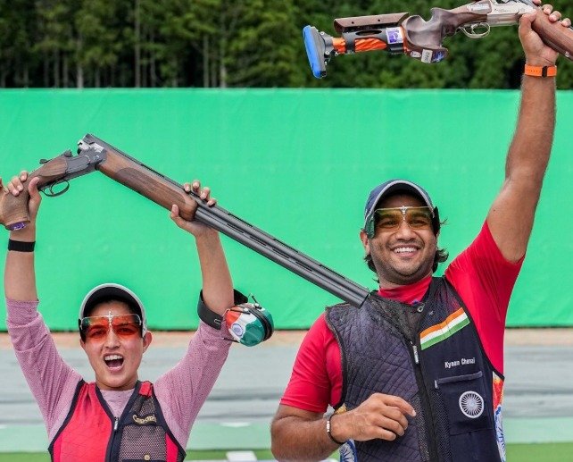 Asian Games 2026: Neeru Dhanda, Kynan Chenai win trap mixed team gold